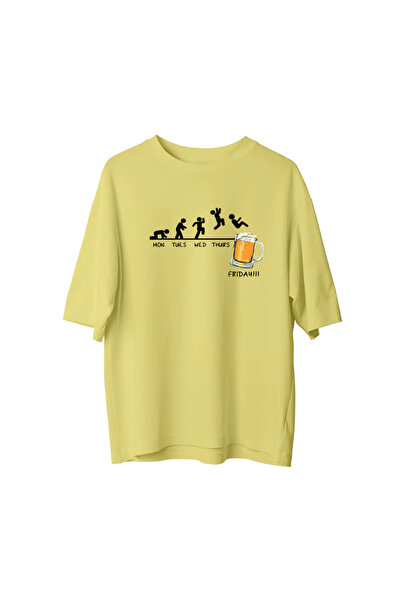 npLStore Unisex majica velikih dimenzija sa printom petkovskog piva