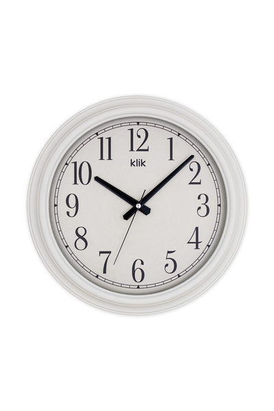 Klik Beta White Classic Wall Clock