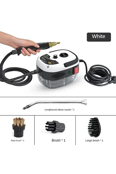 Choice 110V White 110V/220V High Pressure and Temperature Handhled Steam Cleaner Commercial Household Air C