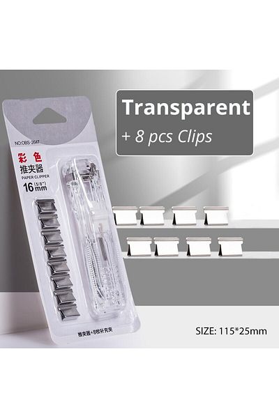 Choice WHITE New Stapler With Press Clip For Disassembling Stapler Clamp Tape Distributor Paper Clip Office