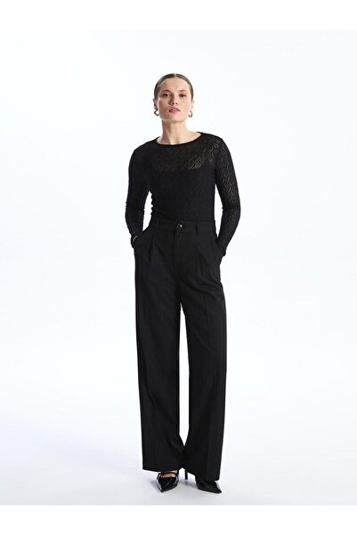 LC Waikiki Γυναικείο μακρυμάνικο μπλουζάκι με λαιμόκοψη (S4)