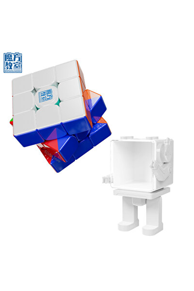 Choice مكعب سحري مغناطيسي احترافي من MoYu RS3M V5 3x3x3 ذو قلب كروي UV (روبوت...