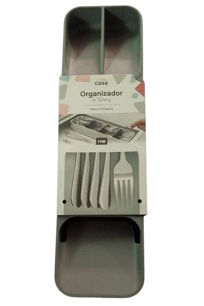 Generic مكون من 1 قطعة صندوق تخزين السكين والشوكة متعدد الوظائف،