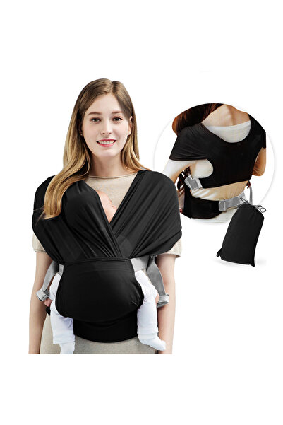 Choice حامل أطفال أسود قابل للتمدد مثالي للأطفال حديثي الولادة والأطفال حتى س...