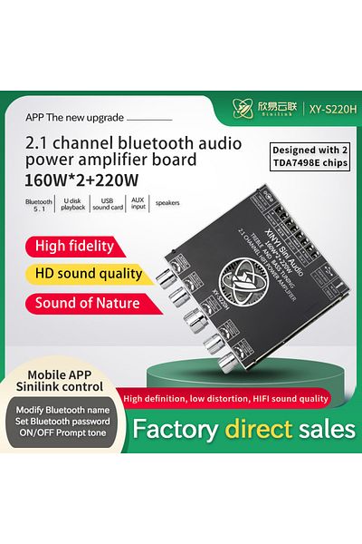 Choice S220h Tda7498e 220w S350h Tpa3251d2 Bluetooth Power Amplifier Board S220h S100h 2.1ch Class D Usb So