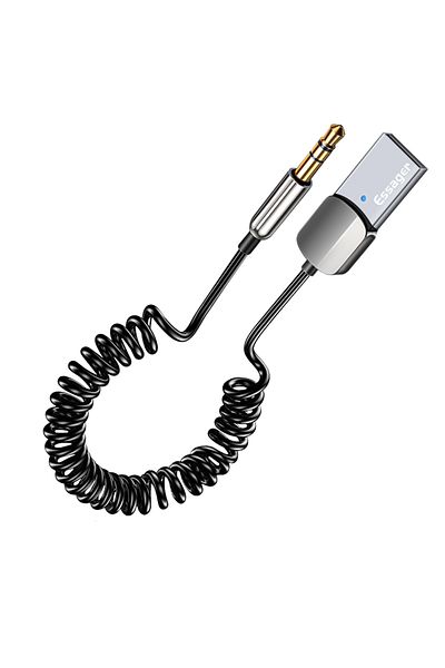Choice Bluetooth 5.0 EssagerBluetooth Aux Adapter Wireless Car Bluetooth Receiver USB to 3.5mm Jack Audio M