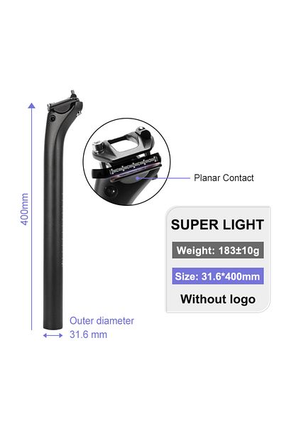 TOSEEK No Logo 31640 Carbon Seatpost 27.2 31.6mm Length 400mm Matte Black Mtb Road Bike Seat Post Se