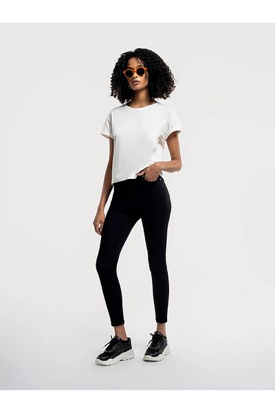 Loft Γυναικείο μπλουζάκι Loose Fit Λευκό Lf2035741