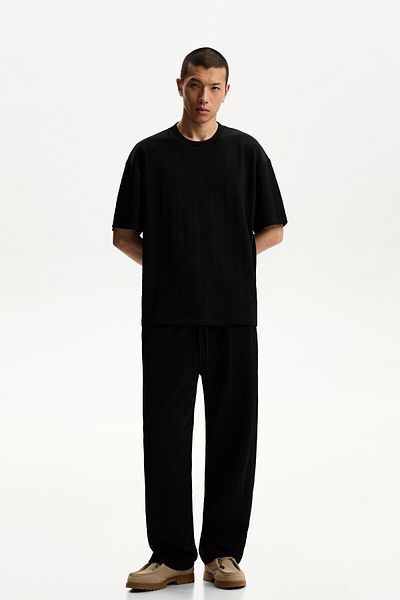 Bershka Textured trousers