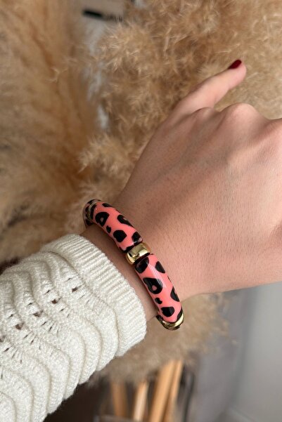 Trendy Butik Leopar Desenli Lastikli Bileklik