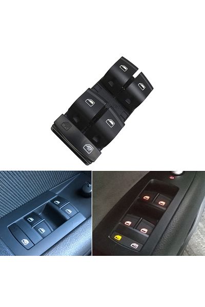 Choice For Audi A3 8P SPORTBACK A6 4F 4G C6 Q7 Electric Master Window Lifter Control Switch Car Accessor...
