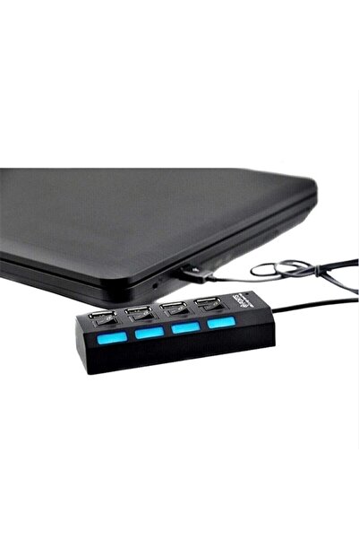 Genel Markalar 4 Port Usb 2.0 Hub Çoğaltıcı Çoklayıcı Swıtch Anahtarlı Pc Laptop Uyumlu