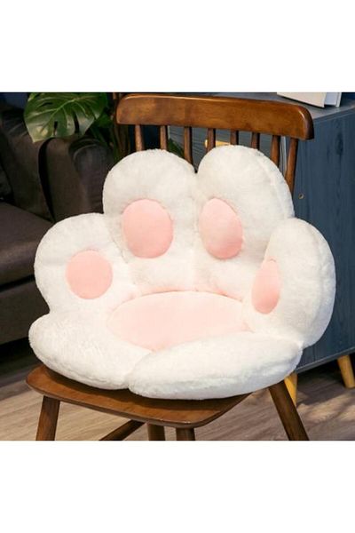 Choice WHITE 70x60cm 70*60cm Kawaii Cat Paw Plush Toys Cute Soft Stuffed Floor Cushion Chair Sofa Butt Pad