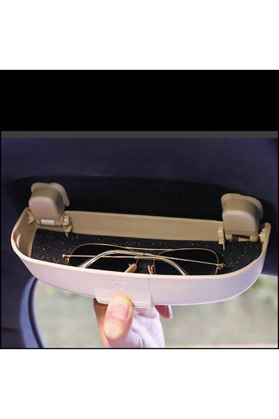 Choice1 حامل نظارات شمسية بلون كريمي لسيارة فولفو XC60 XC90 S60 V60 صندوق تخز...