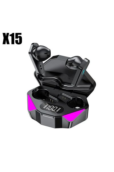 DIXSG x15 black X15 TWS Wireless Earphone 5.3 bluetooth Headphone 65ms Low Latency Earbud Esport Gaming He