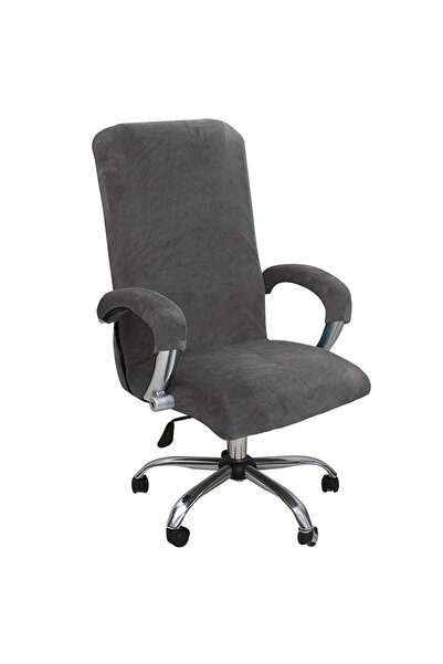 Choice غطاء مسند ذراع XL مع رمادي، مجموعة واحدة من أغطية الكراسي المرنة المخم...