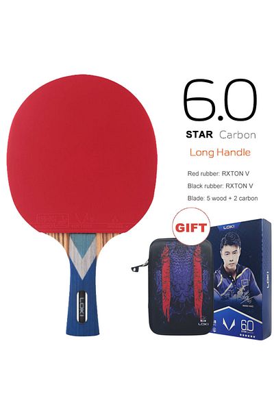 Choice 6 Star Long Loki RXTON R-Series 5/6/7 Star Table Tennis Racket Carbon Balance Offensive Ping Pong Ra