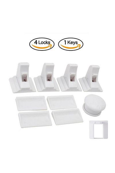 Choice 4 Locks 1 Keys Baby Safety Lock Invisible Lock Kids Security Drawer Latch Cabinet Door Magnetic Chil