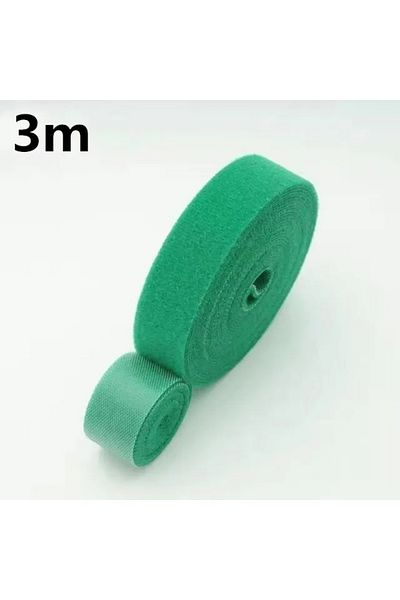 Choice منظم كابلات Green-3m 1/5M لإدارة الكابلات وشريط لف الأسلاك وسماعات الأذن وربطات إدارة أسلاك الماوس