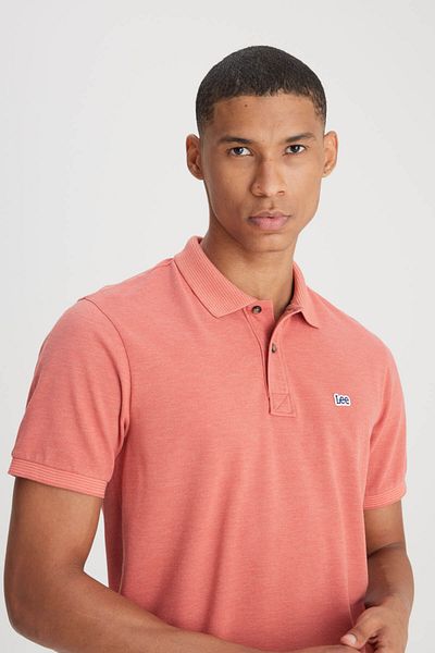 Lee Polo Neck Coral Men's T-Shirt L 231369512   L 231369