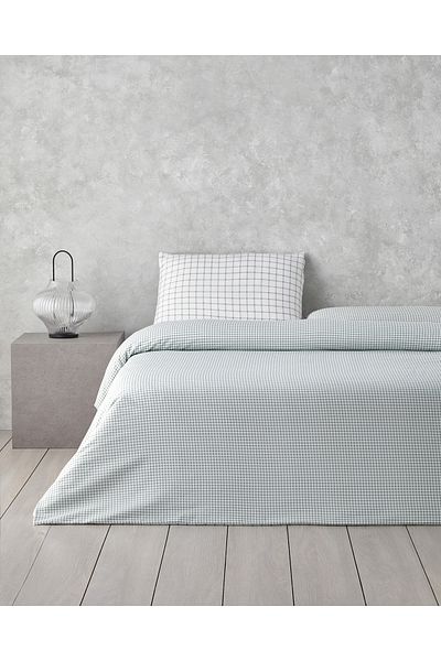 English Home Σετ Παπλωματοθήκη Διπλό Easy-Iron - 200x220 cm Seledon