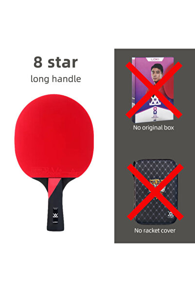 Choice مضرب تنس الطاولة E8-FL بدون حقيبة LOKI 9 Star الاحترافي 5+2 مضرب تنس ا...