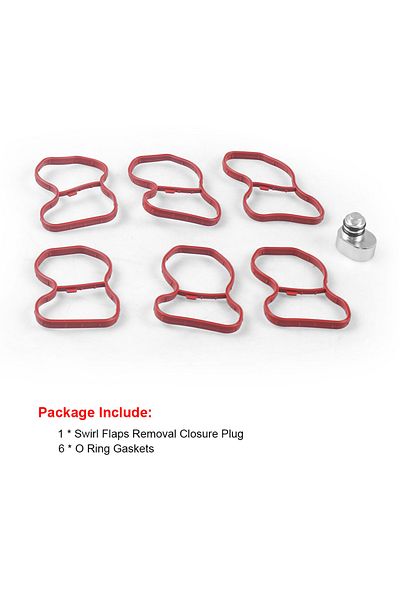 Choice Swirl Flaps Plug Remove Kit Delete Kit With 6 Gaskets For BMW N57 N57S E90 E91 E92 E93 F07 F10 F11