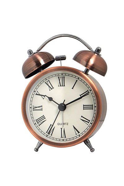 Choice Rome 1pc Nordic Retro Metal Alarm Clock, Creative Decoration Table Clock Desktop Minimalist Student
