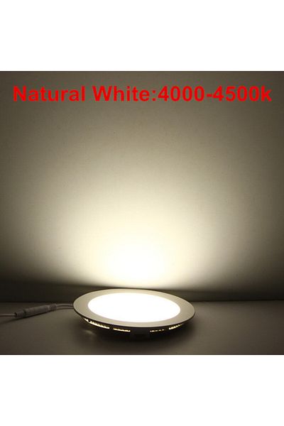 Choice Non Dimmable 6W WHITE Ultra Thin LED Panel Downlight 3W 6W 9W 12W15W 25W Round LED Ceiling Recessed