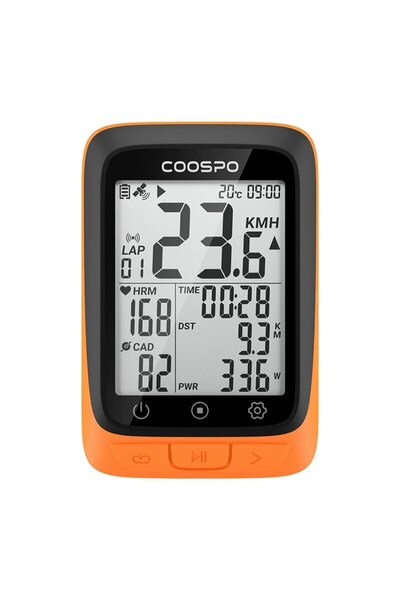 Choice BC107-O COOSPO BC26/BC107 جهاز كمبيوتر للدراجات مزود بنظام تحديد الموا...