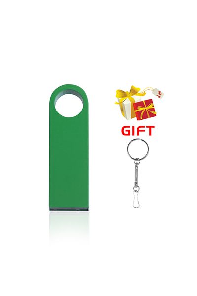 JASTER 8gb Green Usb Flash Drive Colorful Metal 128gb 64gb 32gb Pen Drive 16gb 8g 4gb 128m Pendrive Free Ke