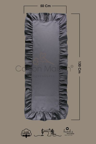 cotton maison Poli Volanat Runner 50x130 Cm