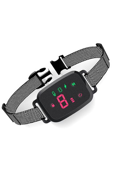 Choice Black Smart Automatic Anti Barking Dog Collar Hd Digital Display Ip67 Waterproof Collar For Dog Rech