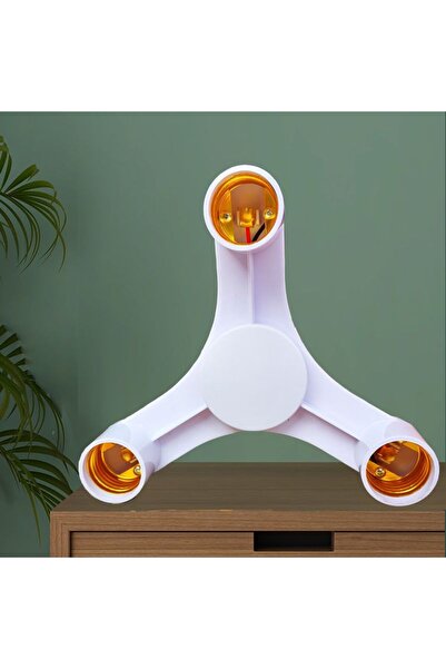 Choice6 3in1 E27 قاعدة Sket الفاصل E27 إلى E27 الاتحاد الأوروبي LED لمبة مصبا...