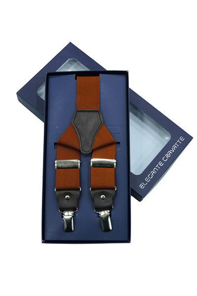 Elegante Cravatte Ανδρικό λουράκι παντελονιού πολυτελείας Tan Color Salopet