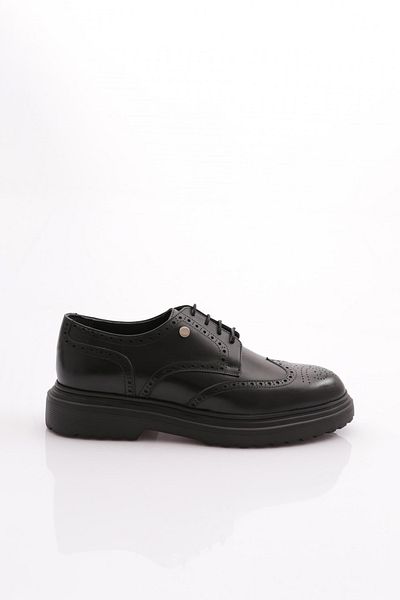DGN Pánské boty Oxford - Black Antique 211343641