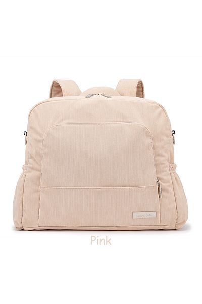Choice Pink Soboba Large Capacity Diaper Backpack for Mom with Soft Corduroy Fabric and Convenient Design