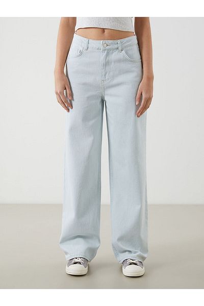 LC Waikiki Pantaloni de damă în jean Wideleg