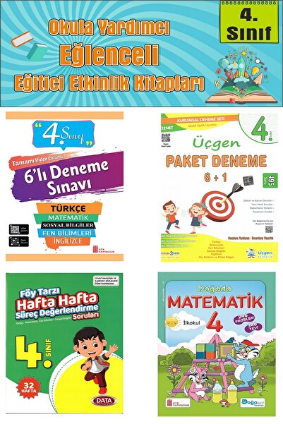 Ata Yayıncılık Ata 4.Sınıf Okula Yardımcı Bursluluk ve Özel Okullara Hazırlık...