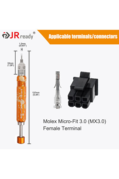 choice2 DAP-D120 JRready Ejector Rod Pin Extractor,Mini-Fit Jr Extraction Too...