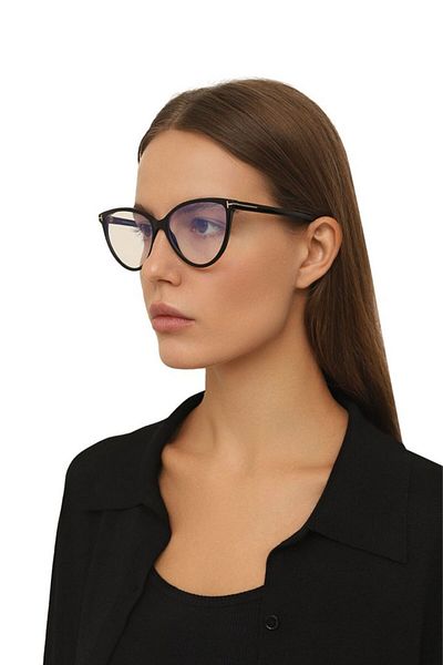 REN EYEWEAR Frida Black Cat Eye Frame Popular Clear Screen Glasses