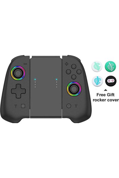 VILCORN Black Wireless Joypad Controller L/r For Nintendo Switch / Oled Lite Automatic Wake-up Gamepad Joyst