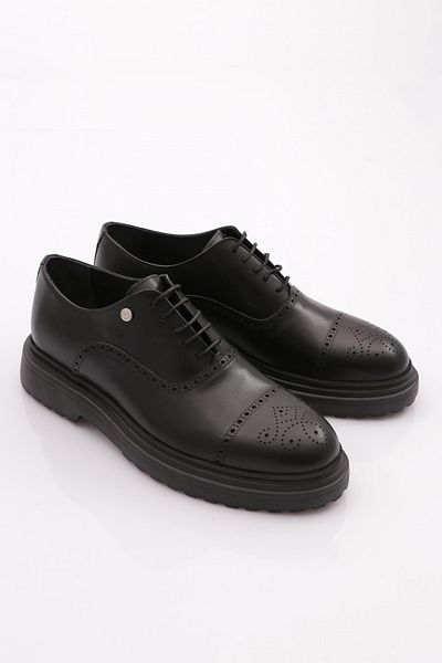 DGN Men's Oxford Shoes Black Antique Model 211643641