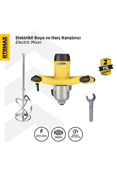 Rtrmax Rtm396 Boya Ve Harç Karıştırıcı 1800w