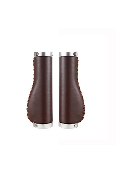 Choice L-Sliver Drak Brown Mtb Grips PU Leather Bicycle Handlebar Sleeve Accessories Modified Bicycle Handl
