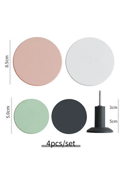 Choice حامل معاطف دائري مكون من 6 خطافات حائطية لتزيين المنزل وحامل مفاتيح وخ...