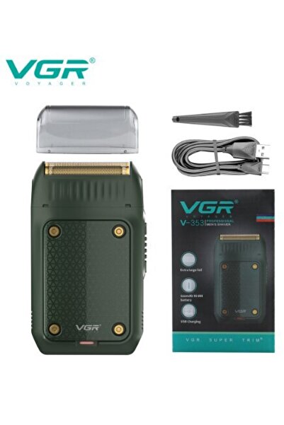 Choice ماكينة حلاقة كهربائية احترافية بمنفذ USB Green VGR ماكينة حلاقة محمولة...