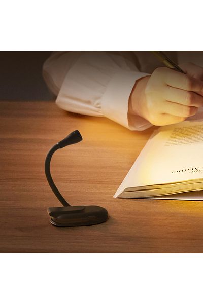 Choice black changeable Mini Book Light Portable Clip Night Lights Usb Charging Led Dimmable Bedroom Eye Pr