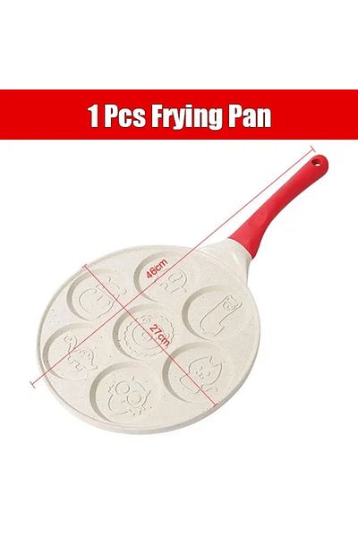 Choice 7 Cup Beige Pan 7 Cup Pancake Pan Nonstick Breakfast Griddle Dinosaur Animals Waffle Maker Pancake M