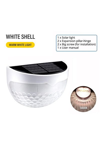 Choice CHINA White-warm white LED Solar Fence Lights Outdoor Waterproof Wall Lights Corrugated Lights for F